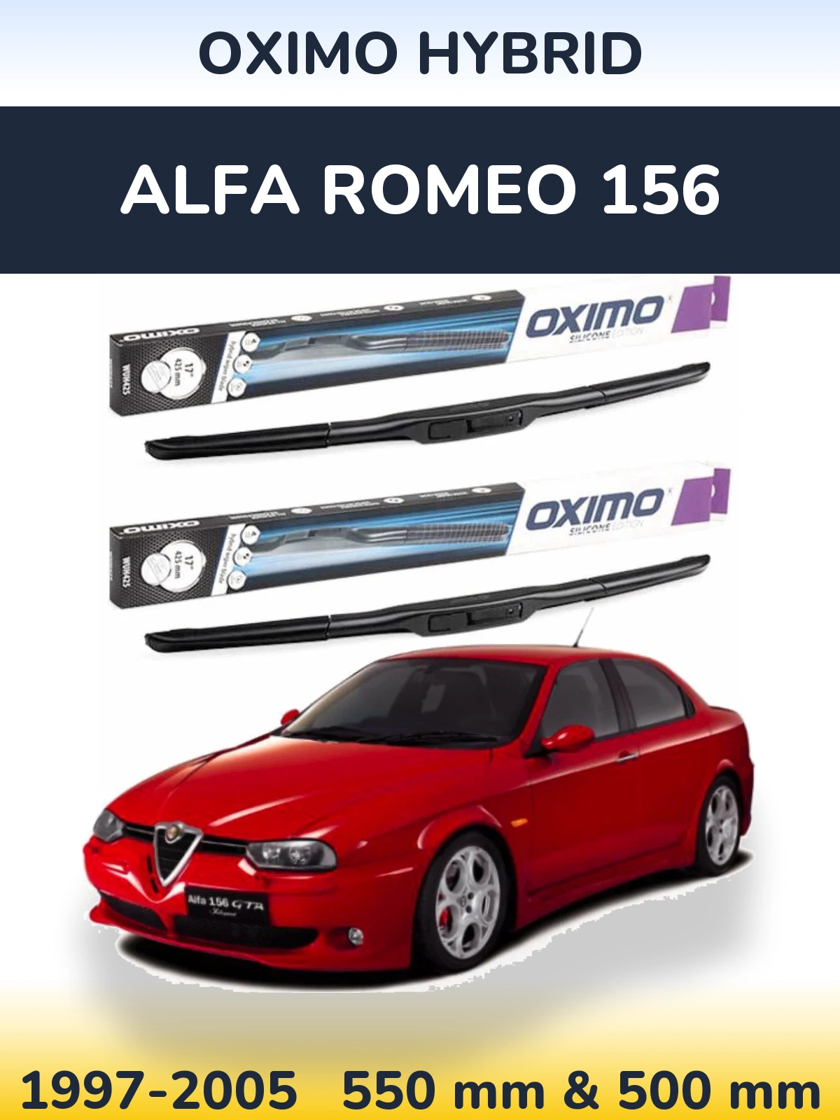 Ștergătoare Oximo Hybrid pentru Alfa Romeo 156