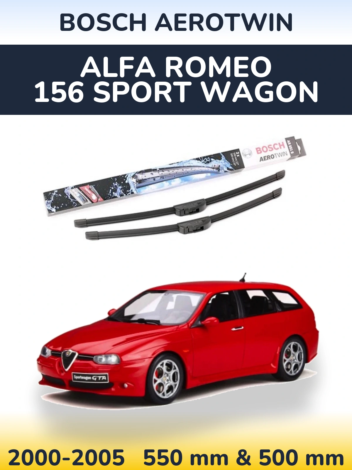 Ștergătoare BOSCH AeroTwin pentru Alfa Romeo 156 Sport Wagon