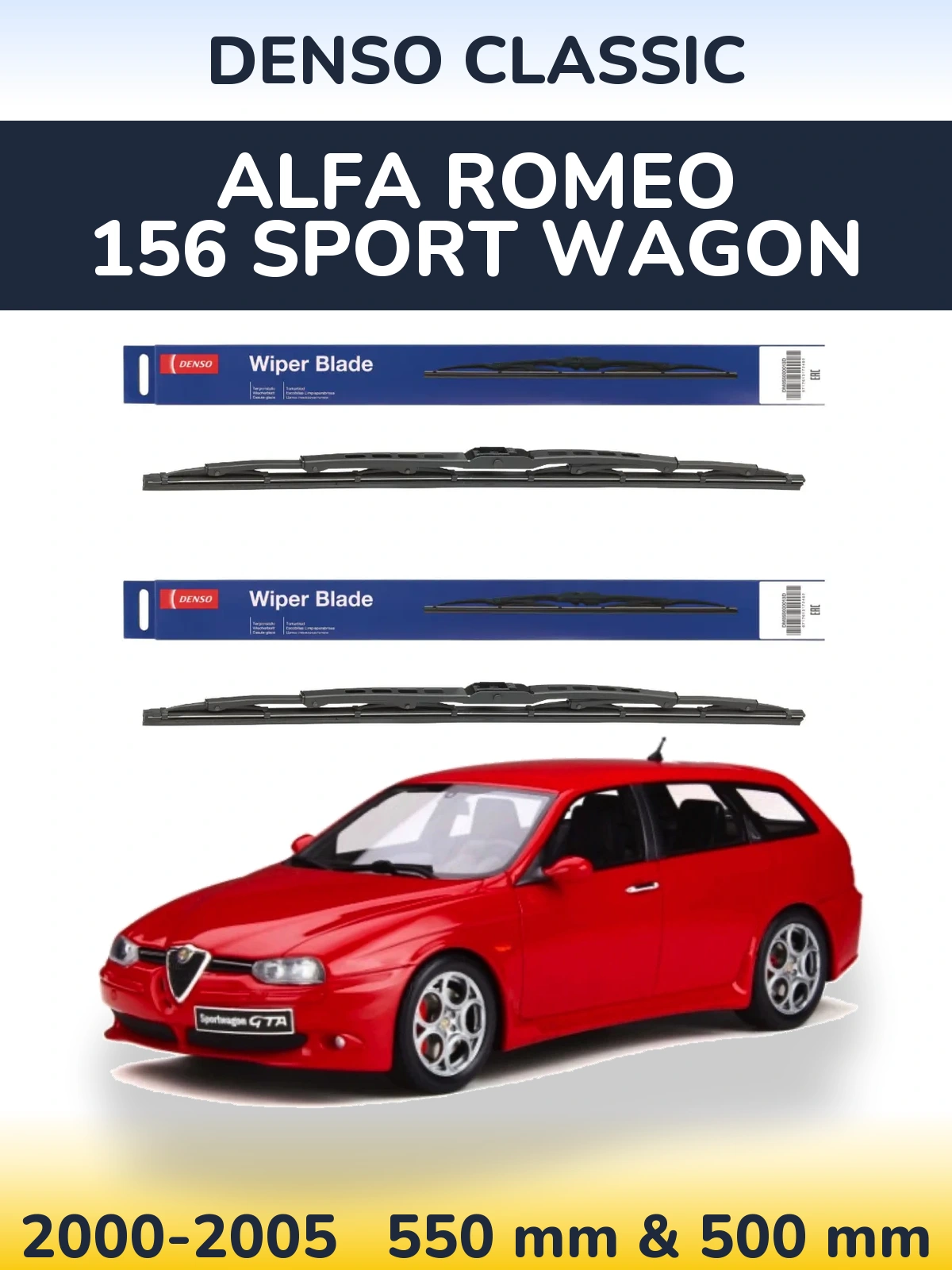 Ștergătoare Denso Classic pentru Alfa Romeo 156 Sport Wagon