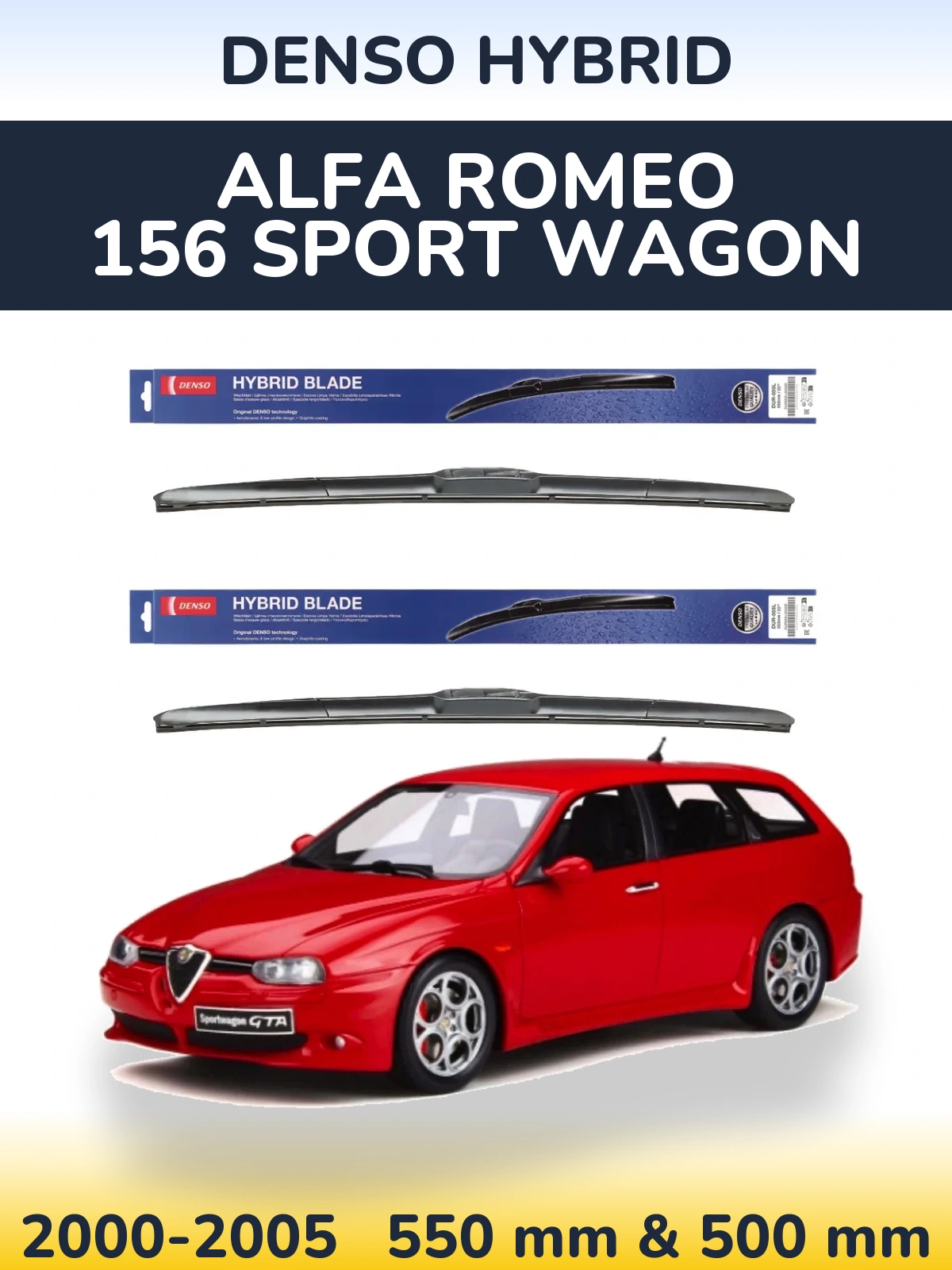 Ștergătoare Denso Hybrid pentru Alfa Romeo 156 Sport Wagon