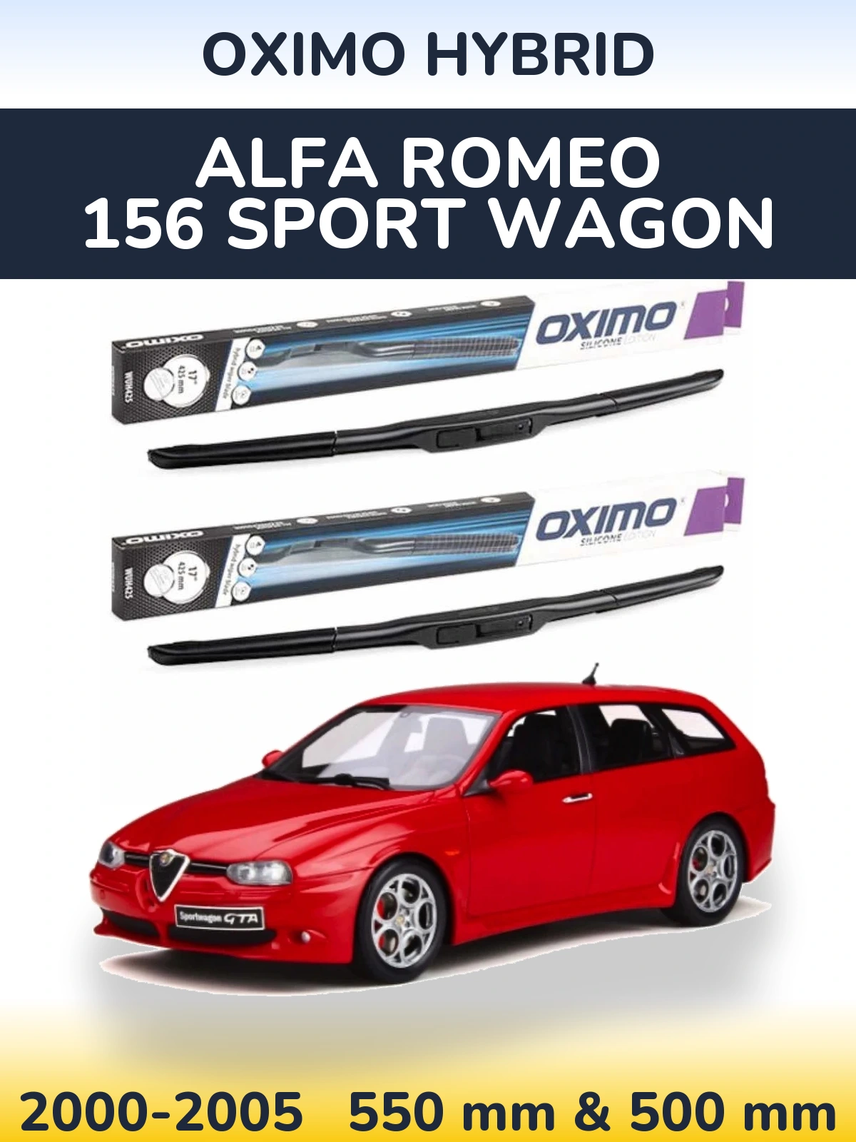 Ștergătoare Oximo Hybrid pentru Alfa Romeo 156 Sport Wagon