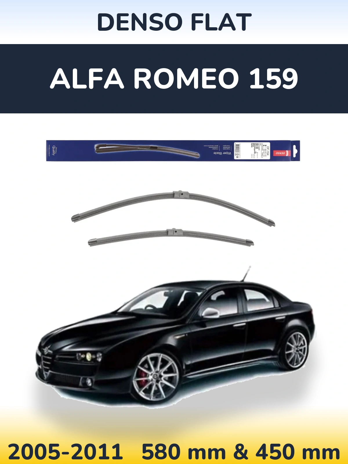 Ștergătoare Denso Flat pentru Alfa Romeo 159