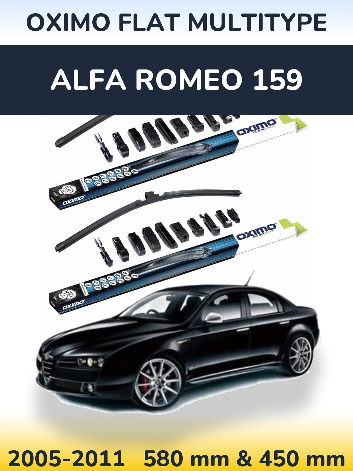 Ștergătoare Oximo Flat MultiTipe pentru Alfa Romeo 159