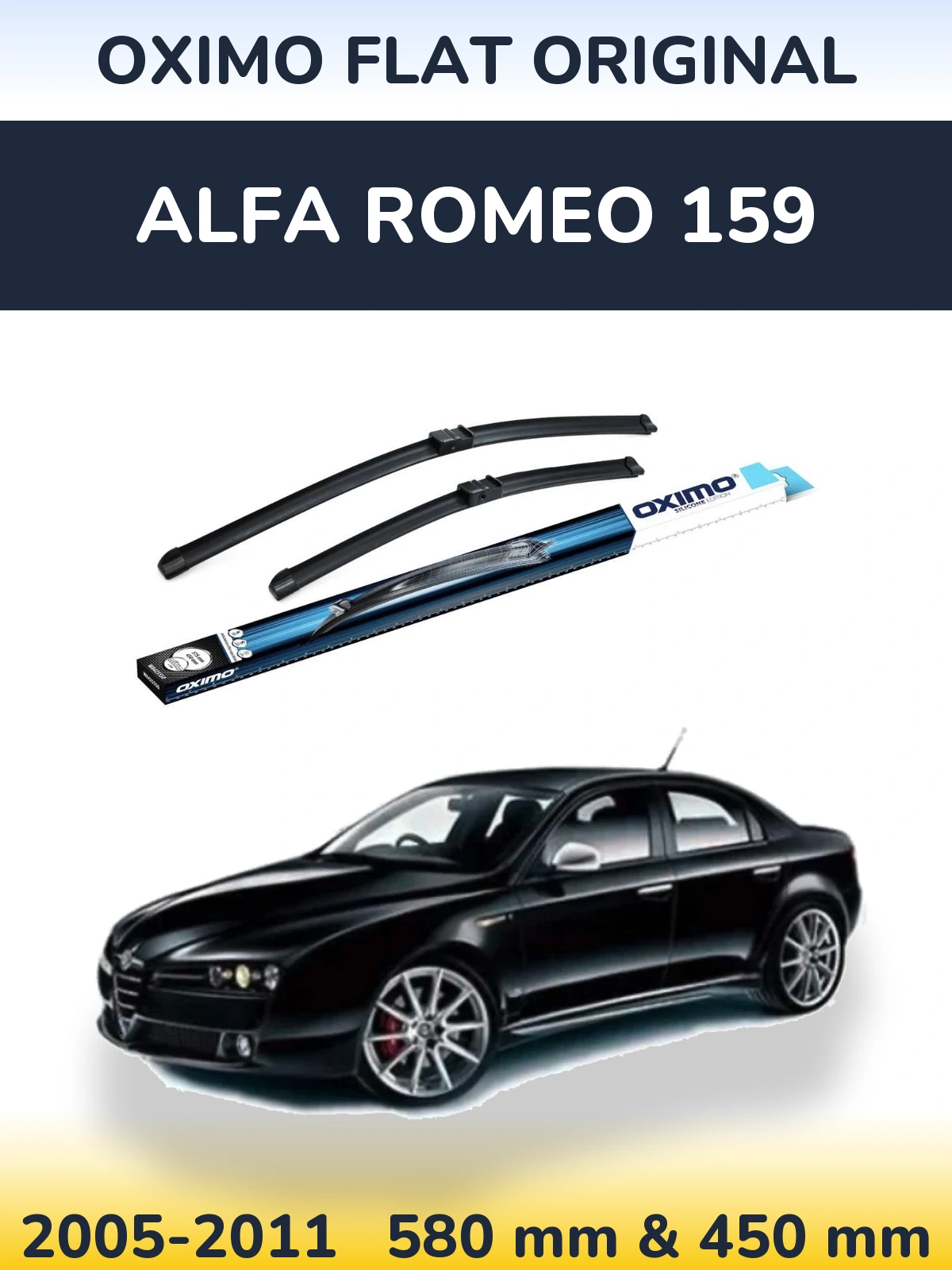 Ștergătoare Oximo Flat Original pentru Alfa Romeo 159