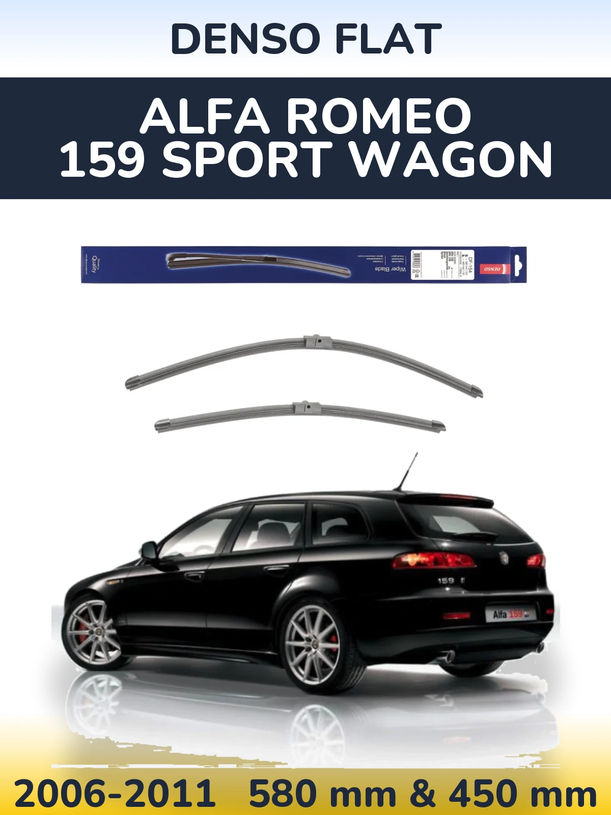 Ștergătoare Denso Flat pentru Alfa Romeo 159 Sport Wagon