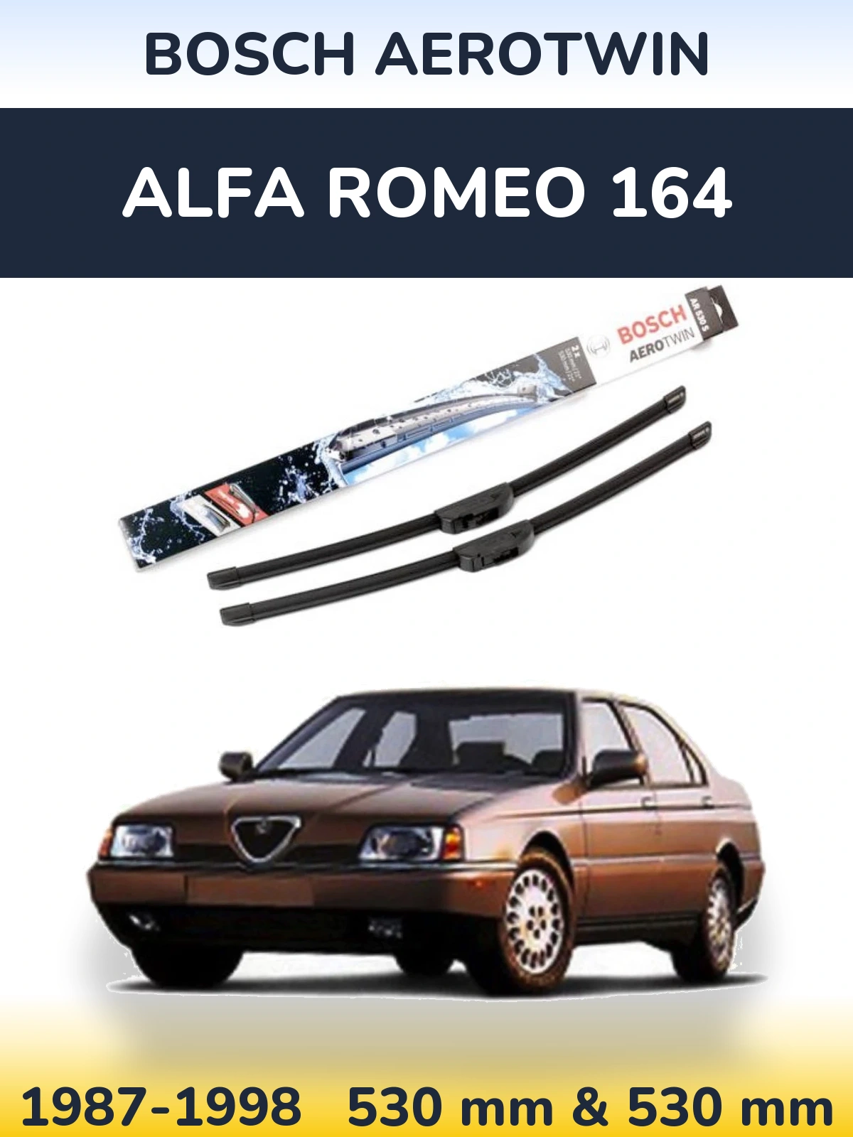 Ștergătoare BOSCH AeroTwin pentru Alfa Romeo 164