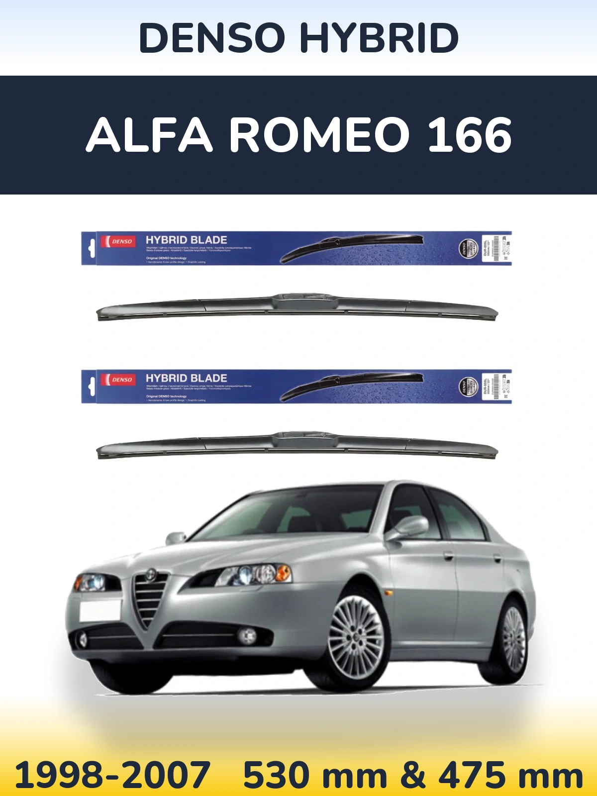 Ștergătoare Denso Hybrid pentru Alfa Romeo 166