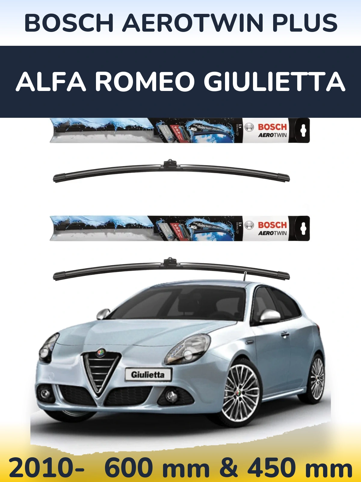 Ștergătoare BOSCH AeroTwin Plus pentru Alfa Romeo Giulietta
