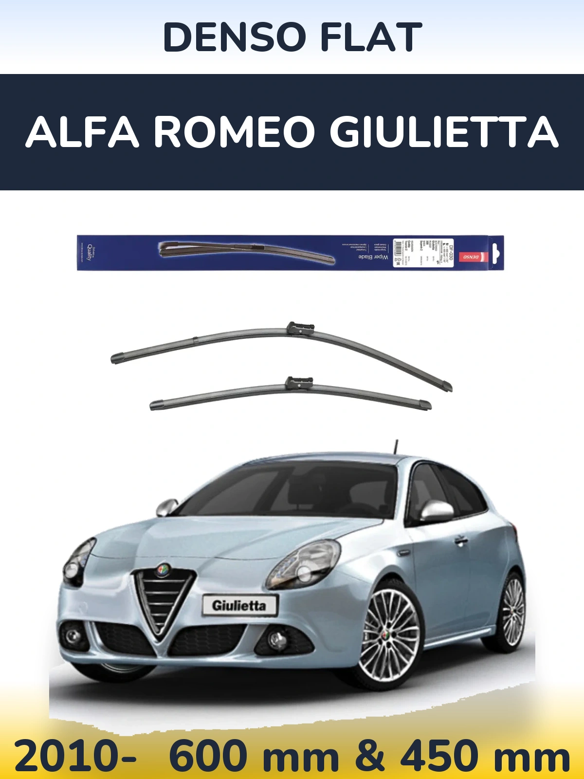 Ștergătoare Denso Flat pentru Alfa Romeo Giulietta