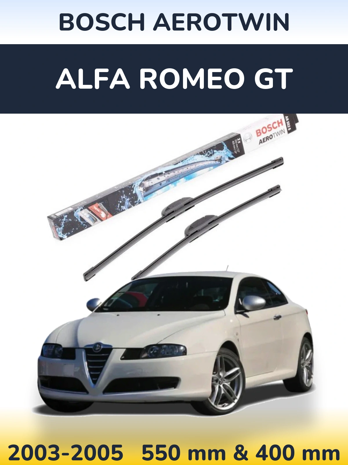 Ștergătoare BOSCH AeroTwin pentru Alfa Romeo GT