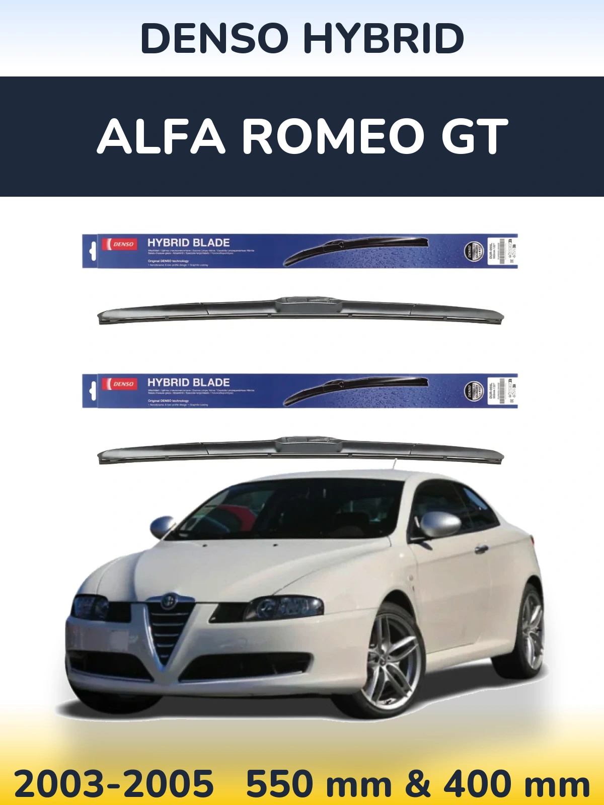 Ștergătoare Denso Hybrid pentru Alfa Romeo GT