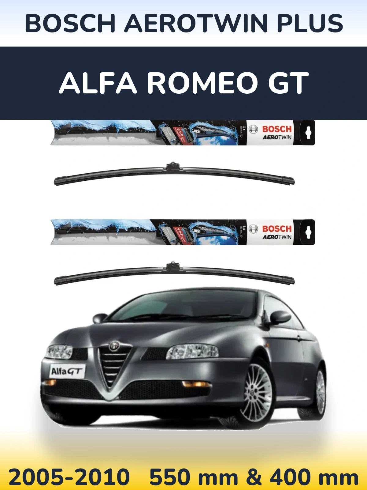 Ștergătoare BOSCH AeroTwin Plus pentru Alfa Romeo GT