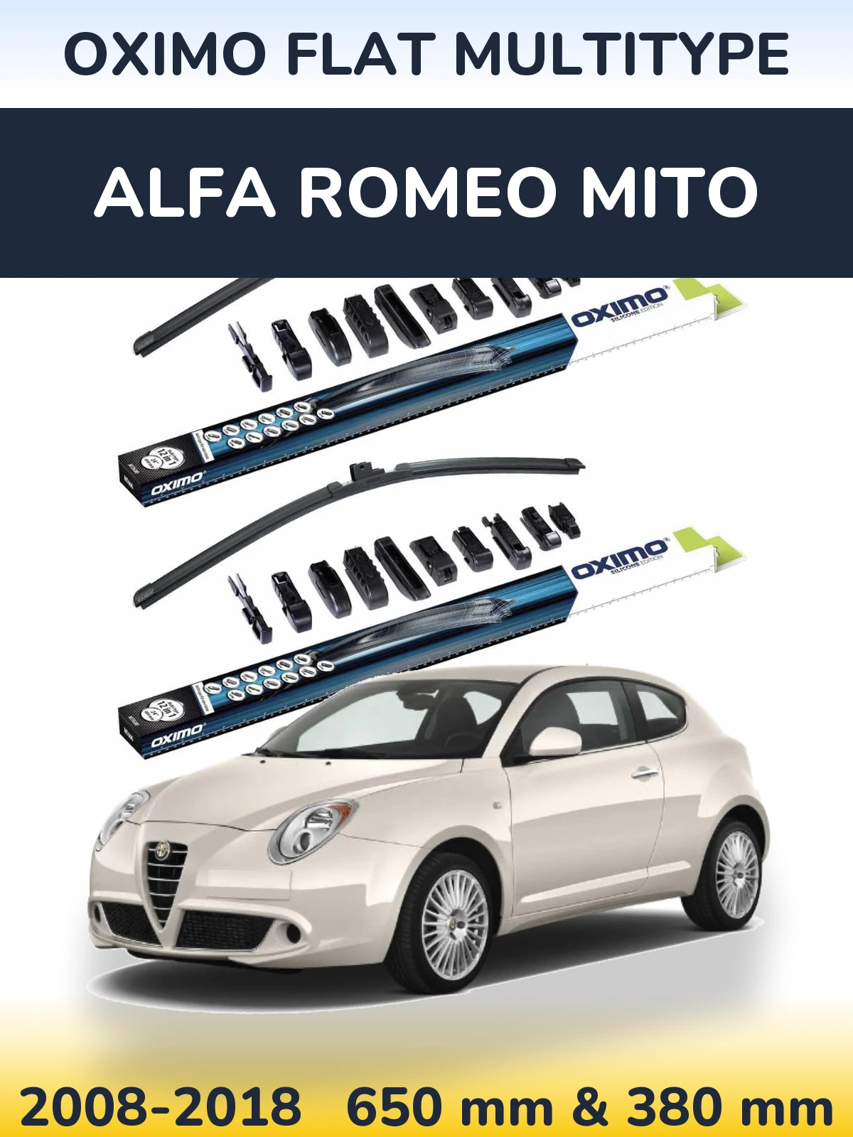Ștergătoare Oximo Flat MultiTipe pentru Alfa Romeo MiTo