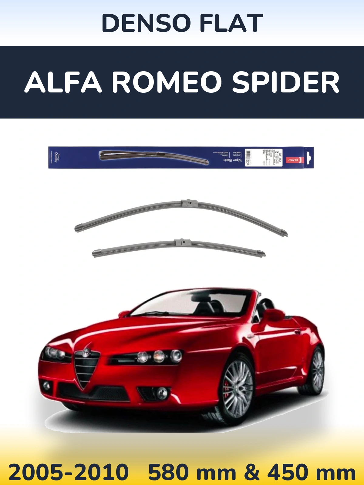 Ștergătoare Denso Flat pentru Alfa Romeo Spider