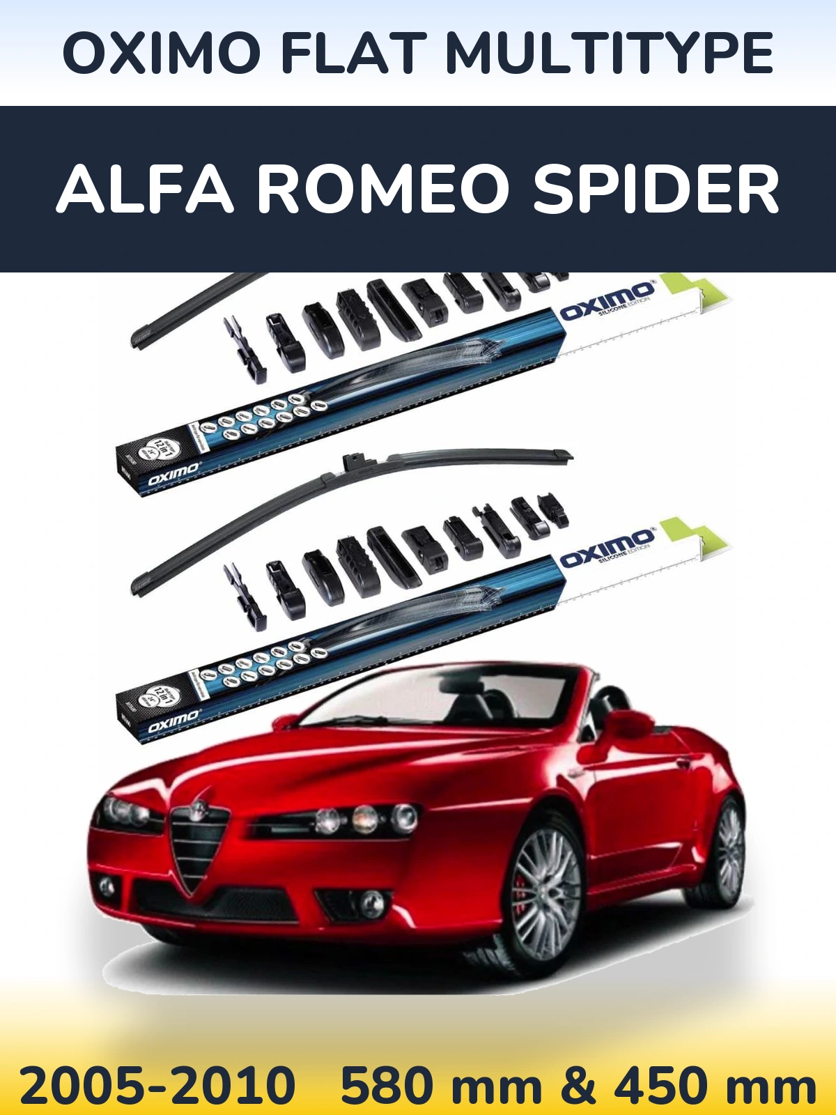 Ștergătoare Oximo Flat MultiTipe pentru Alfa Romeo Spider