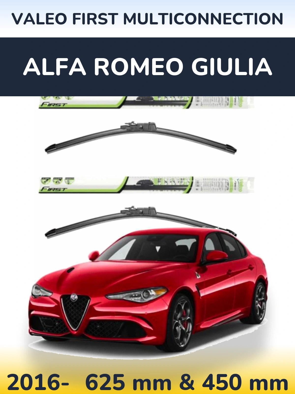 Ștergătoare Valeo First MultiConnection pentru Alfa Romeo Giulia