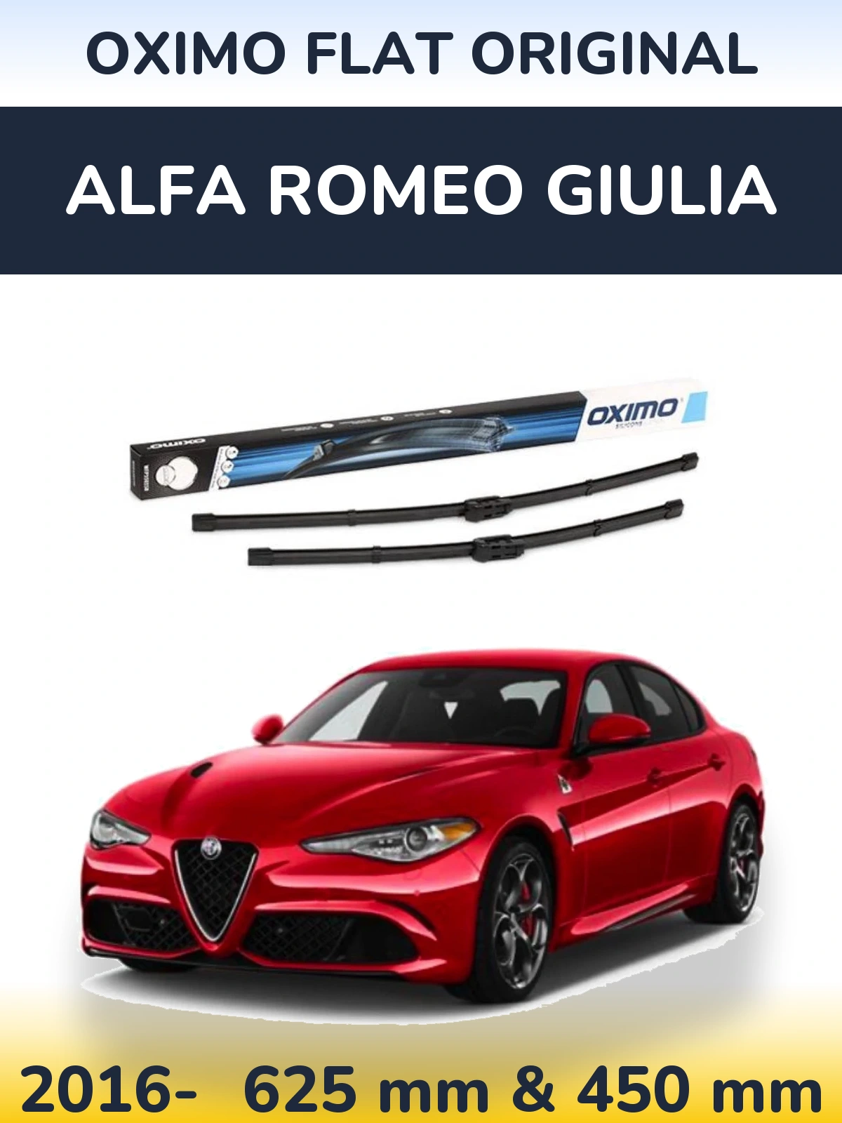 Ștergătoare Oximo Flat Original pentru Alfa Romeo Giulia