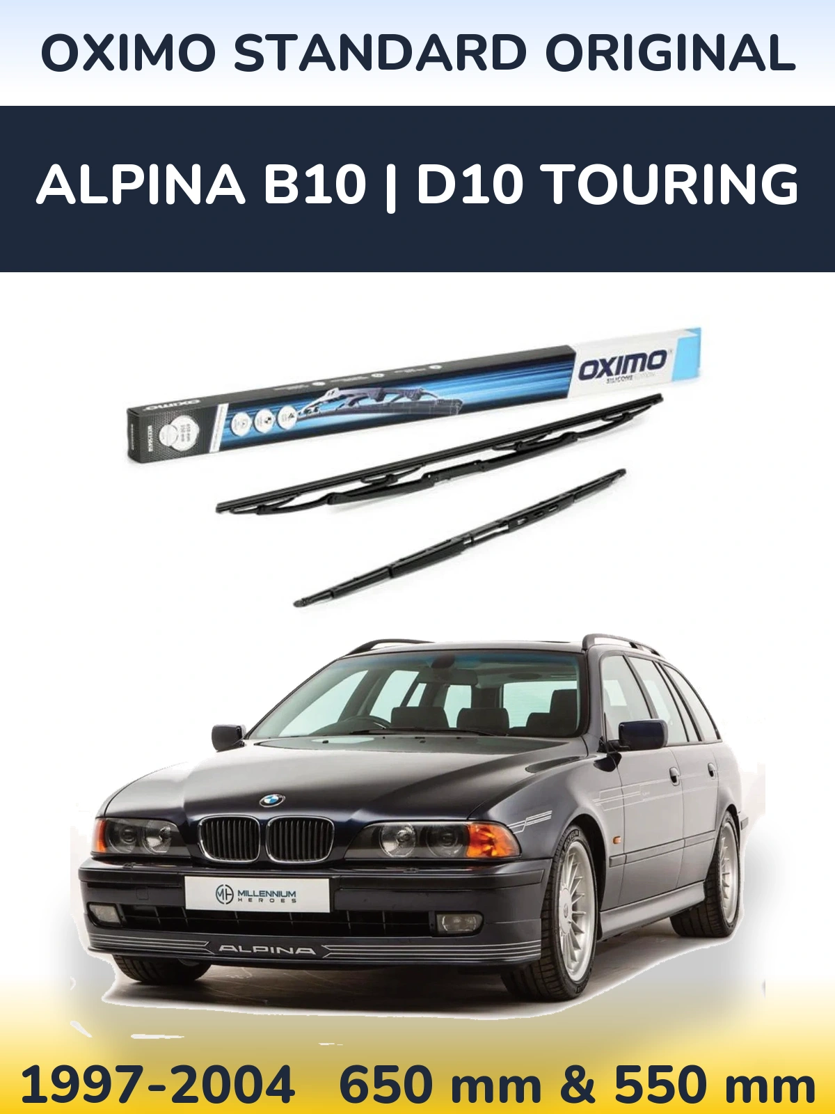 Ștergătoare Oximo Standard Original pentru Alpina B10 | D10 Touring