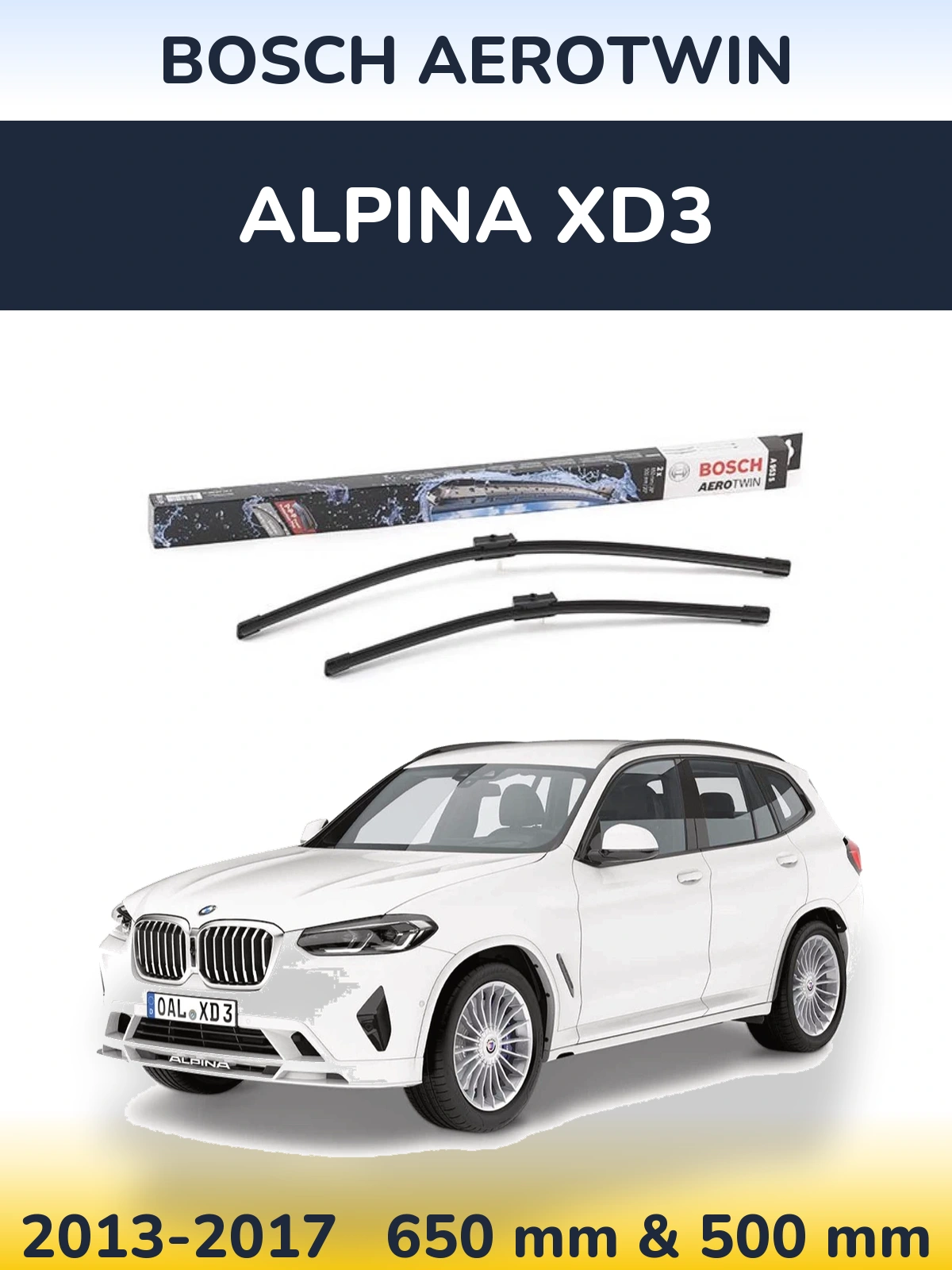 Ștergătoare BOSCH AeroTwin pentru Alpina XD3