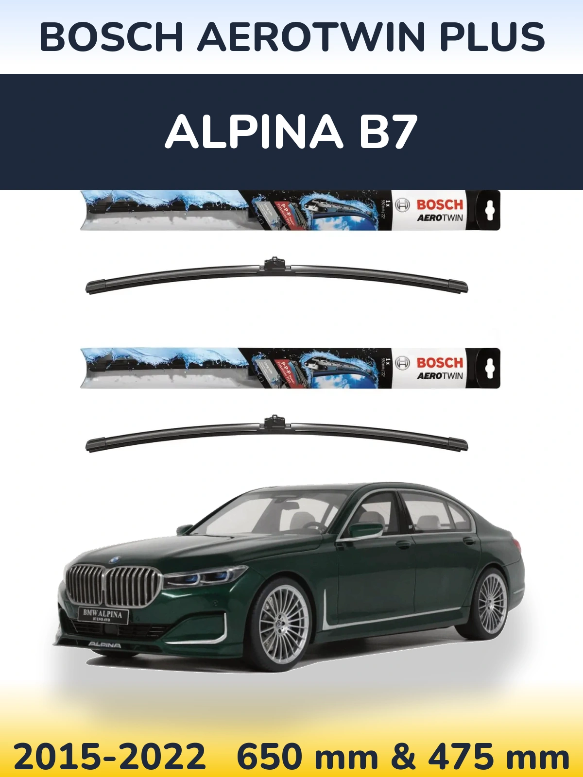 Ștergătoare BOSCH AeroTwin Plus pentru Alpina B7
