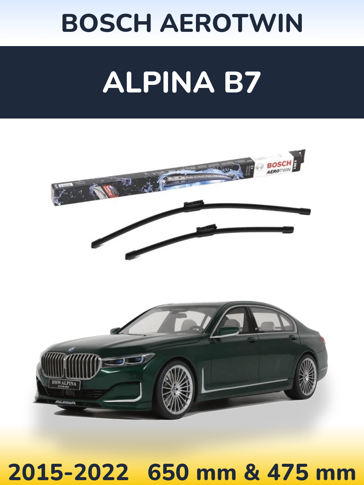 Ștergătoare BOSCH AeroTwin pentru Alpina B7