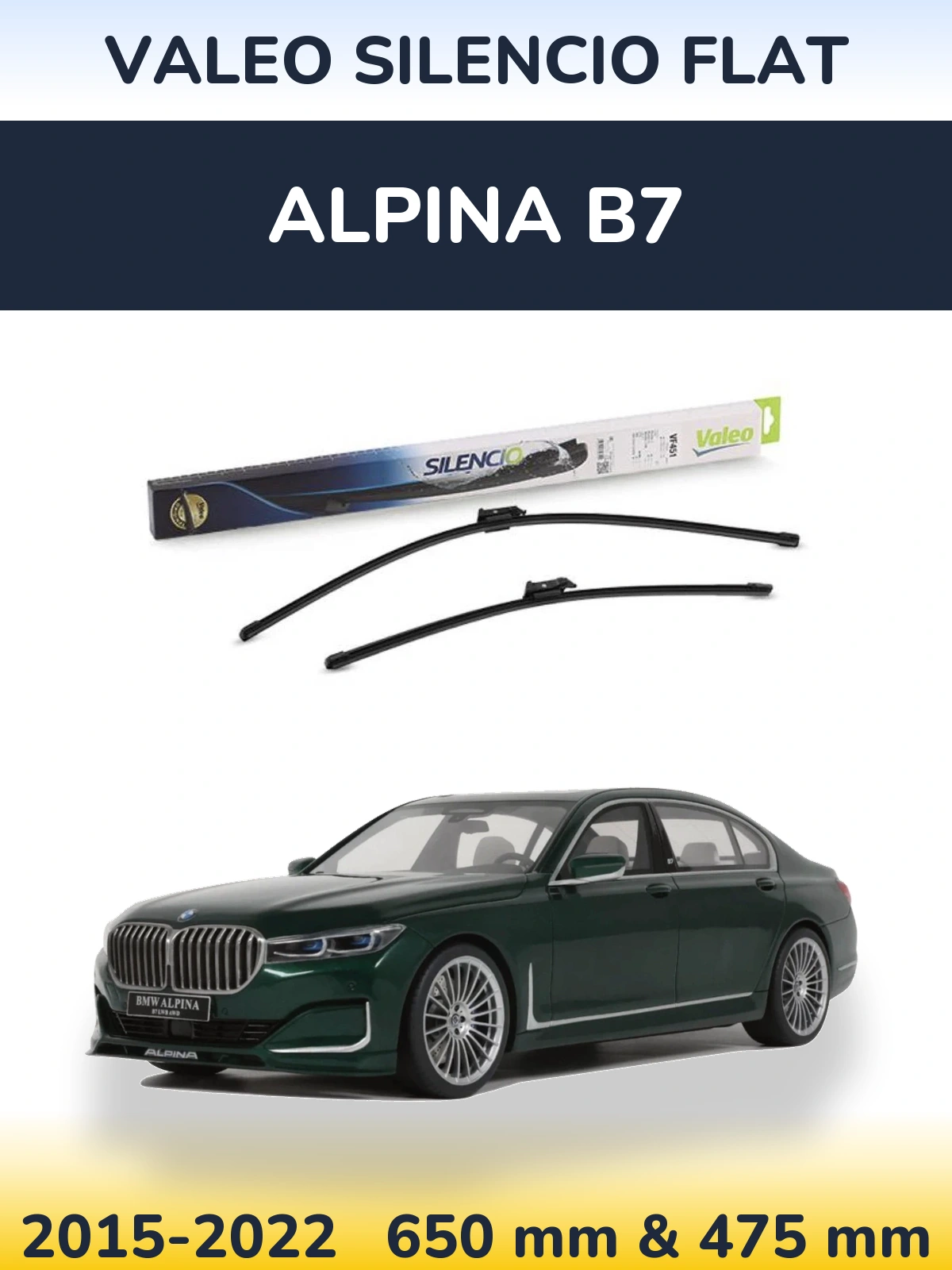 Ștergătoare Valeo Silencio Flat pentru Alpina B7