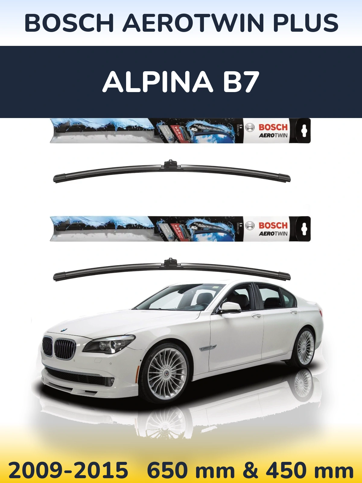 Ștergătoare BOSCH AeroTwin Plus pentru Alpina B7