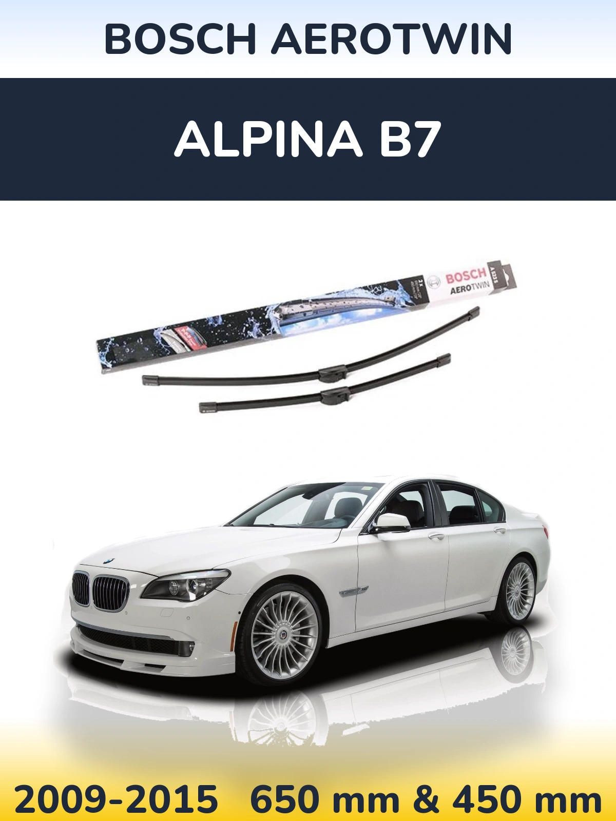 Ștergătoare BOSCH AeroTwin pentru Alpina B7