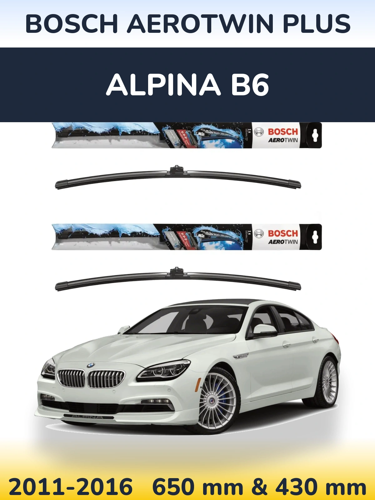 Ștergătoare BOSCH AeroTwin Plus pentru Alpina B6