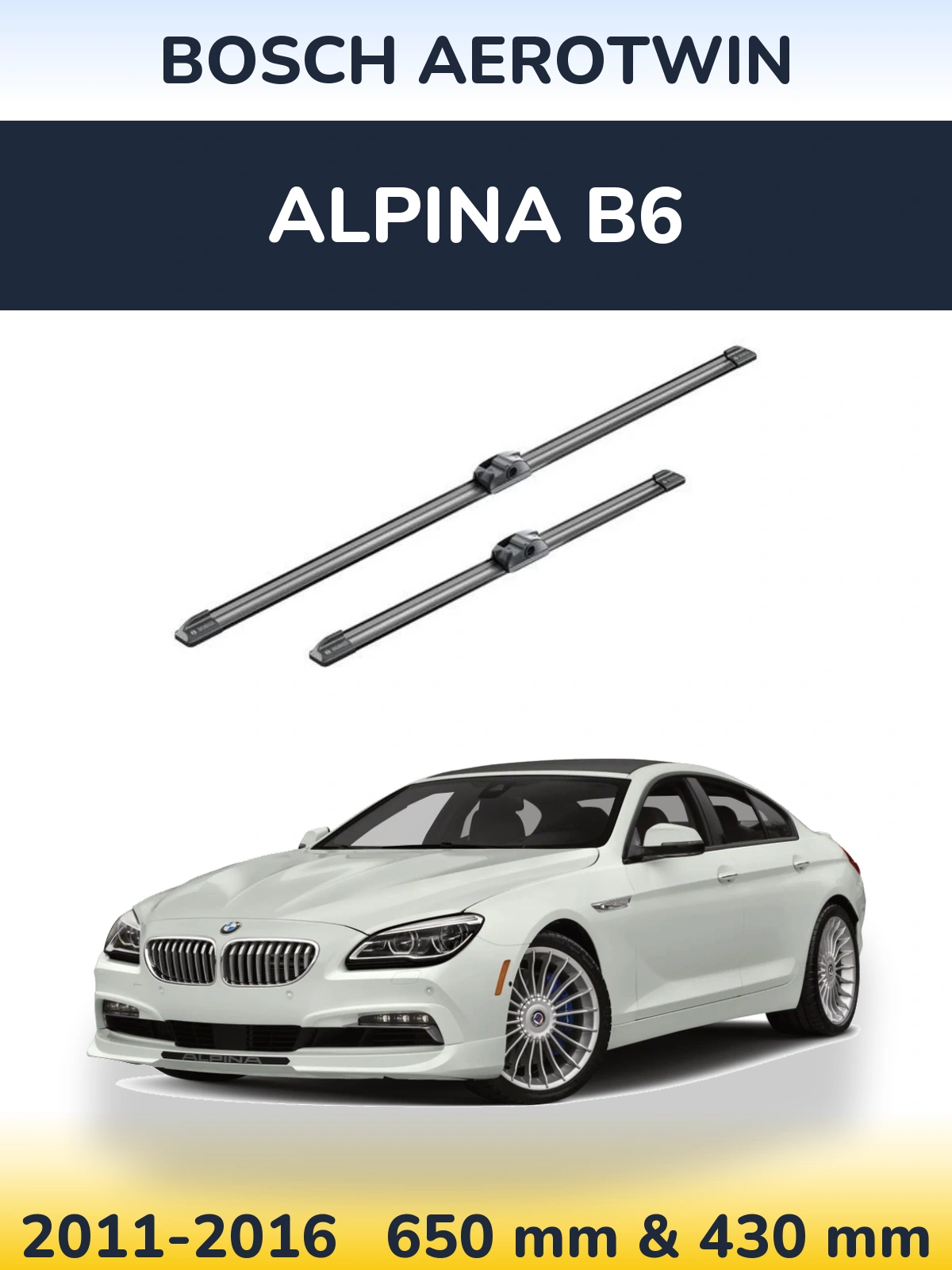 Ștergătoare BOSCH AeroTwin pentru Alpina B6