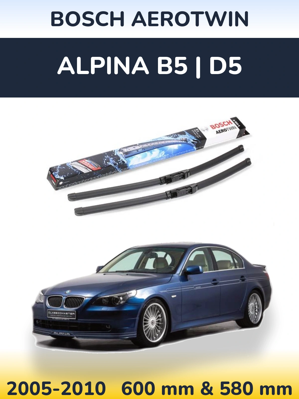 Ștergătoare BOSCH AeroTwin pentru Alpina B5 | D5