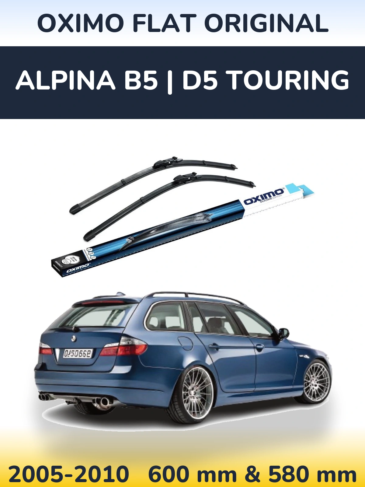 Ștergătoare Oximo Flat Original pentru Alpina B5 | D5 Touring