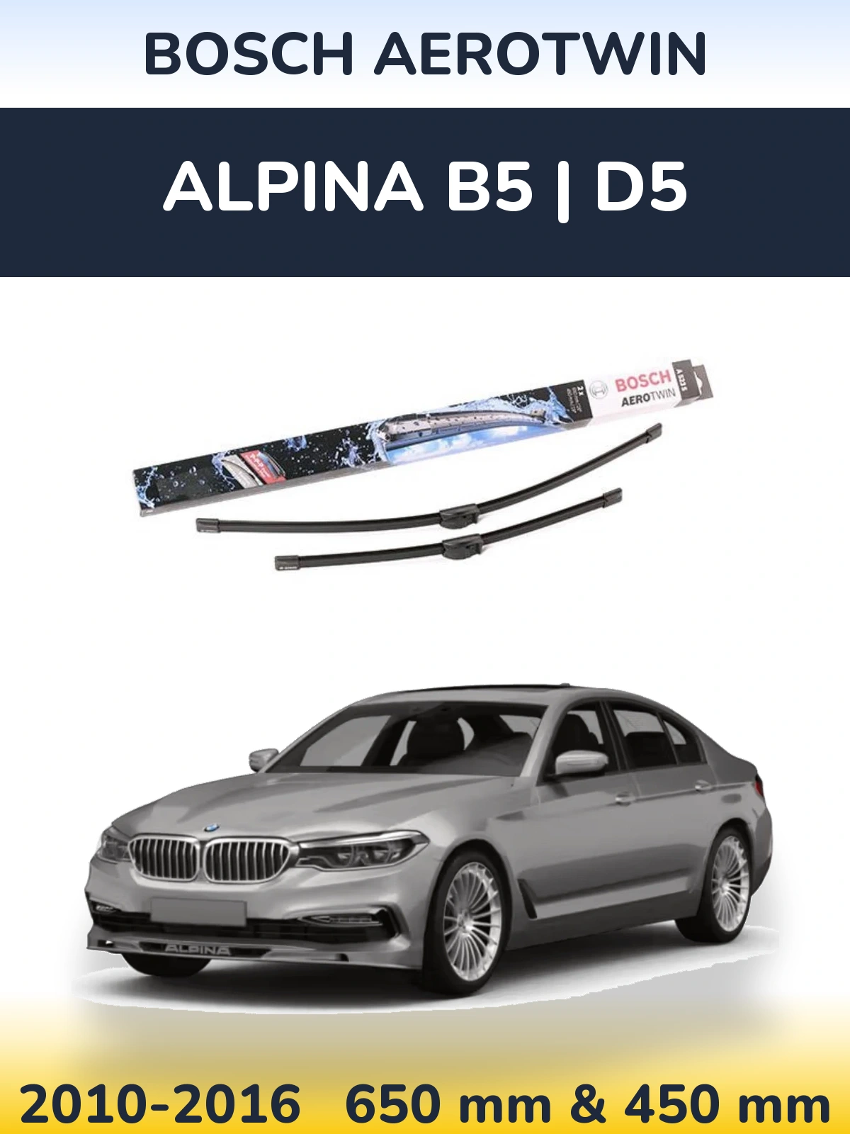 Ștergătoare BOSCH AeroTwin pentru Alpina B5 | D5