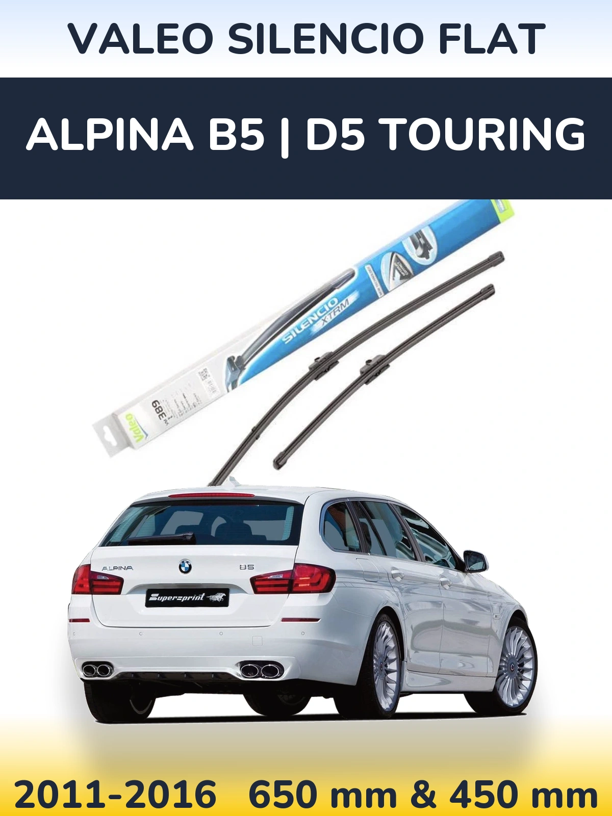 Ștergătoare Valeo Silencio Flat pentru Alpina B5 | D5 Touring