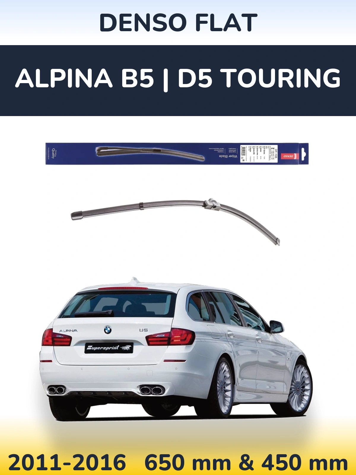 Ștergătoare Denso Flat pentru Alpina B5 | D5 Touring