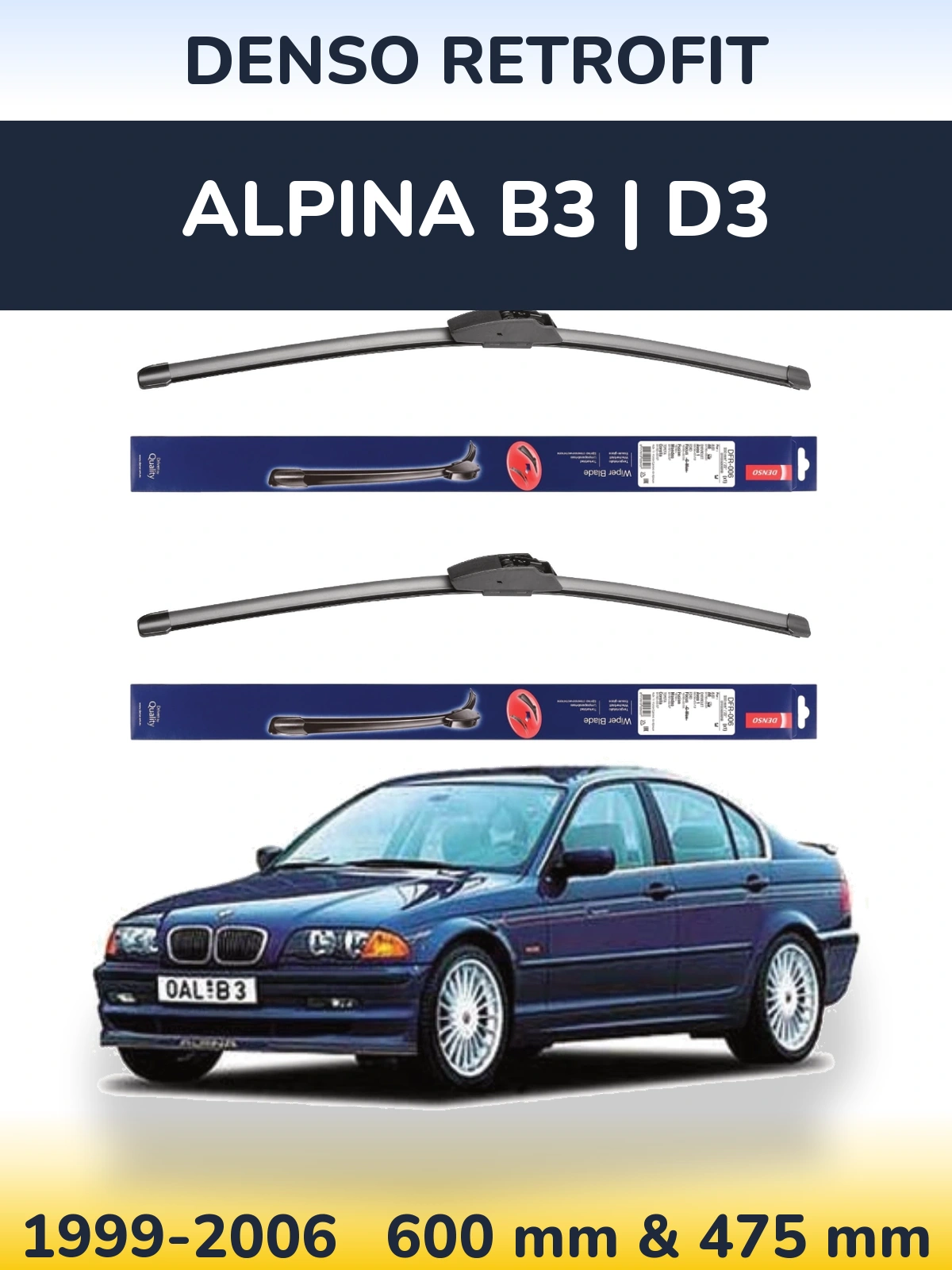 Ștergătoare Denso Retrofit pentru Alpina B3 | D3