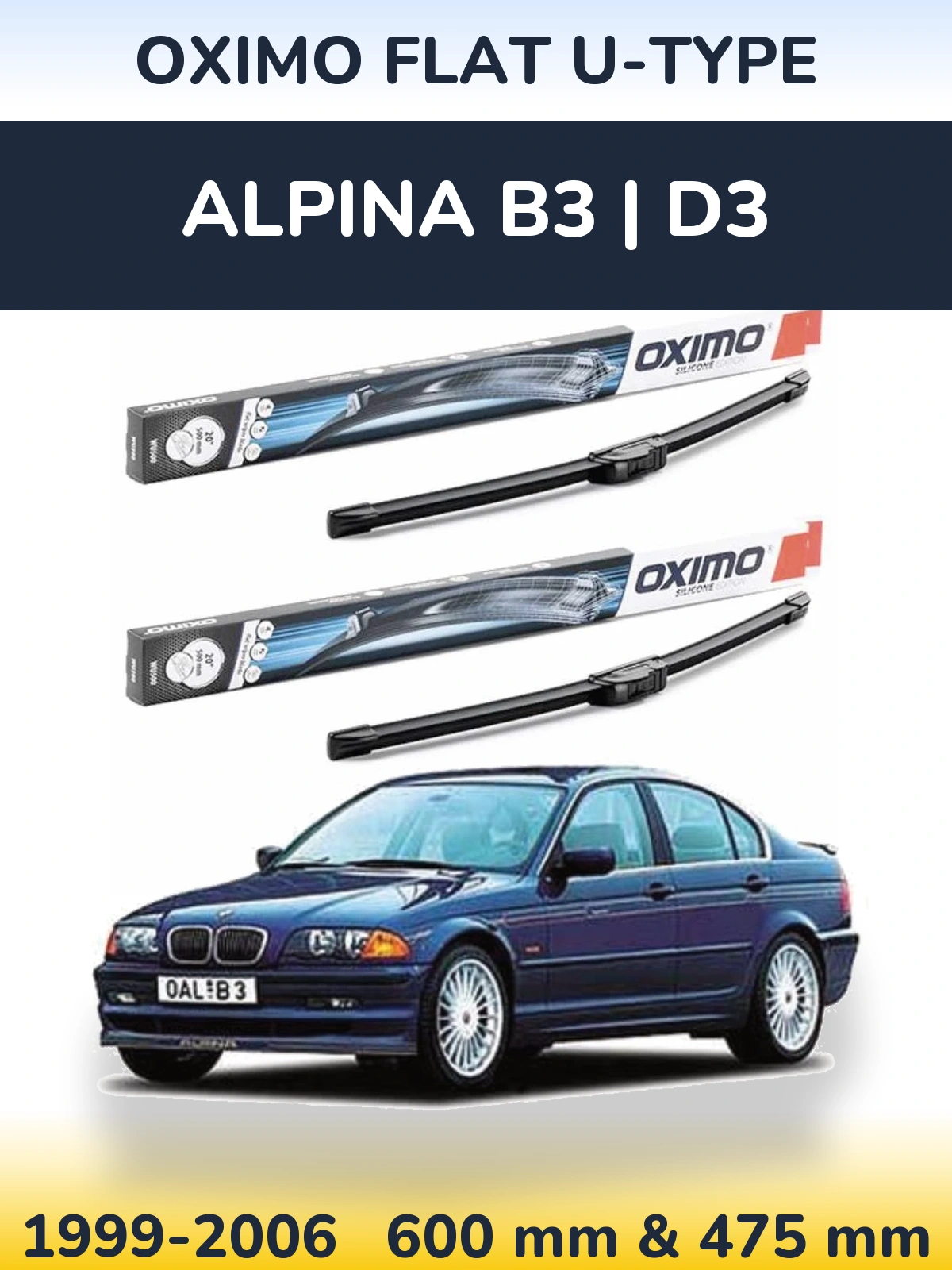 Ștergătoare Oximo Flat U-type pentru Alpina B3 | D3