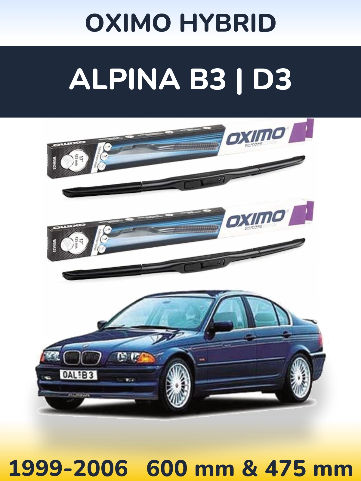 Ștergătoare Oximo Hybrid pentru Alpina B3 | D3