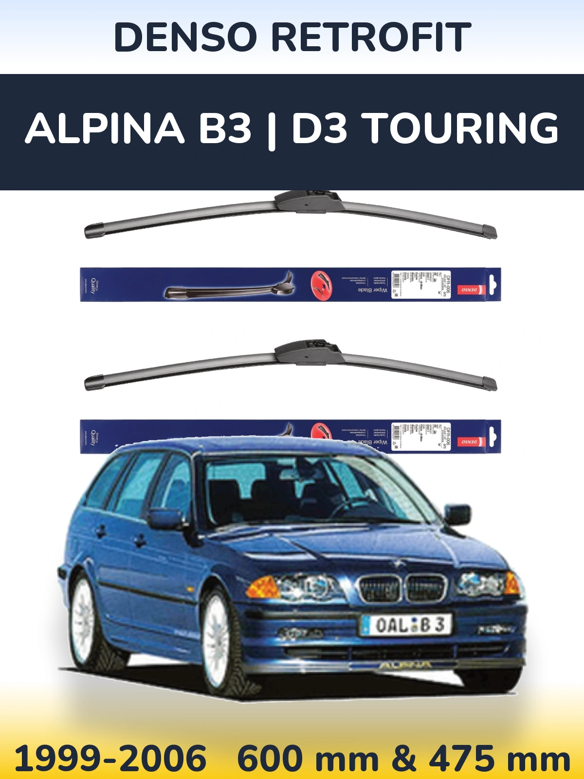 Ștergătoare Denso Retrofit pentru Alpina B3 | D3 Touring