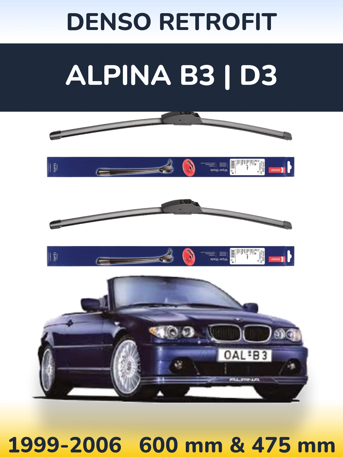 Ștergătoare Denso Retrofit pentru Alpina B3 | D3