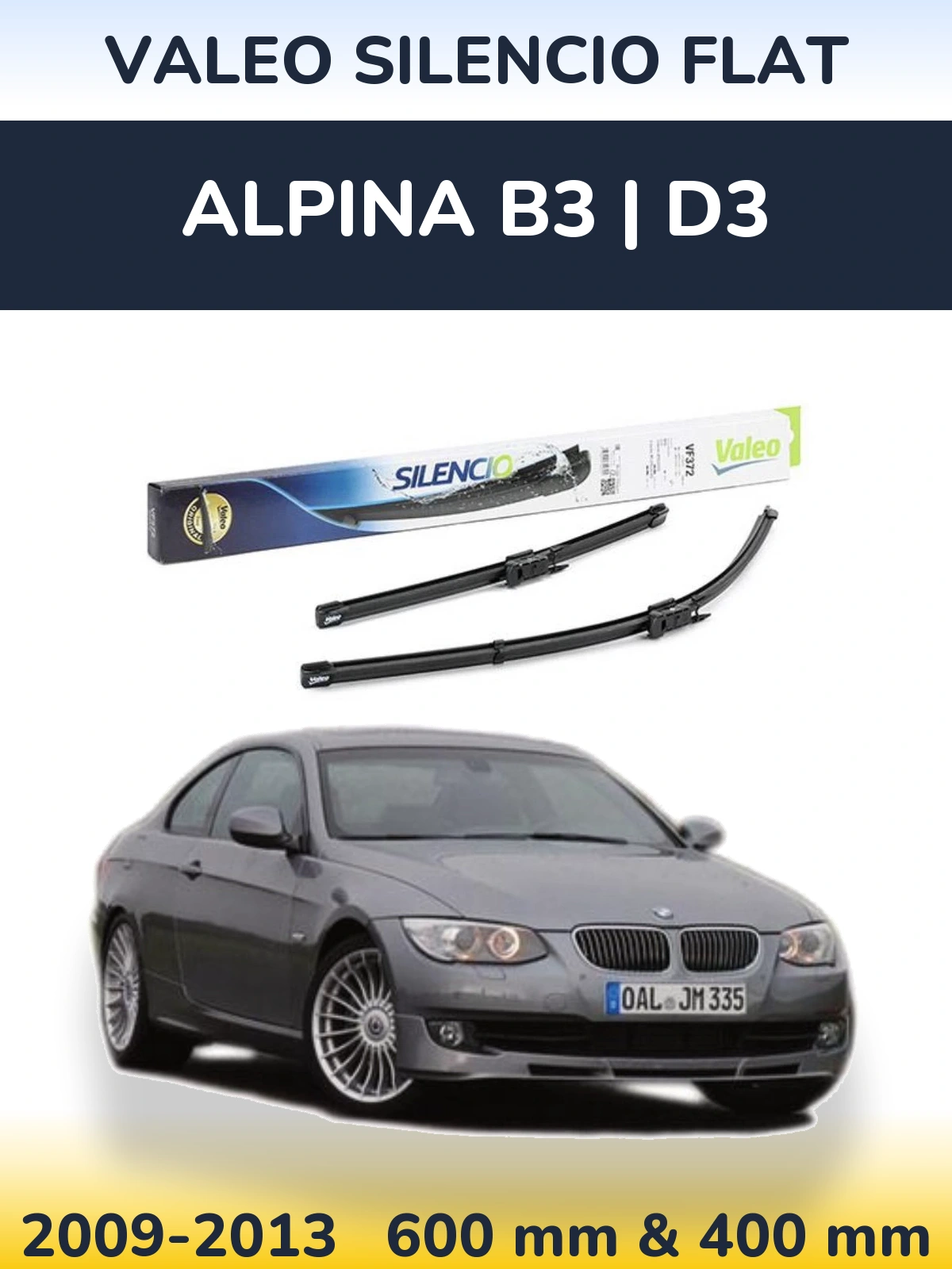 Ștergătoare Valeo Silencio Flat pentru Alpina B3 | D3