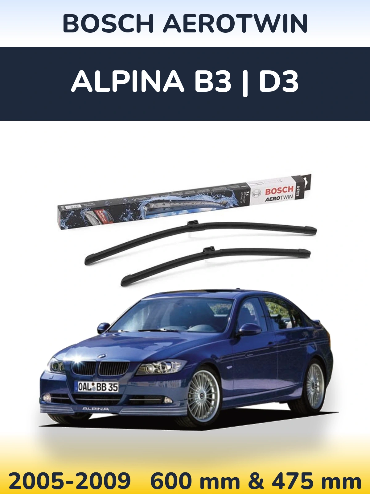 Ștergătoare BOSCH AeroTwin pentru Alpina B3 | D3