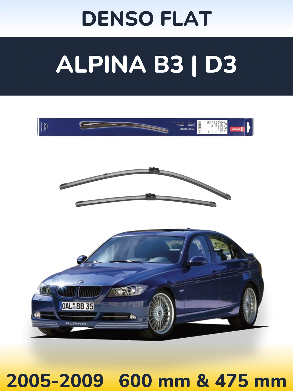 Ștergătoare Denso Flat pentru Alpina B3 | D3