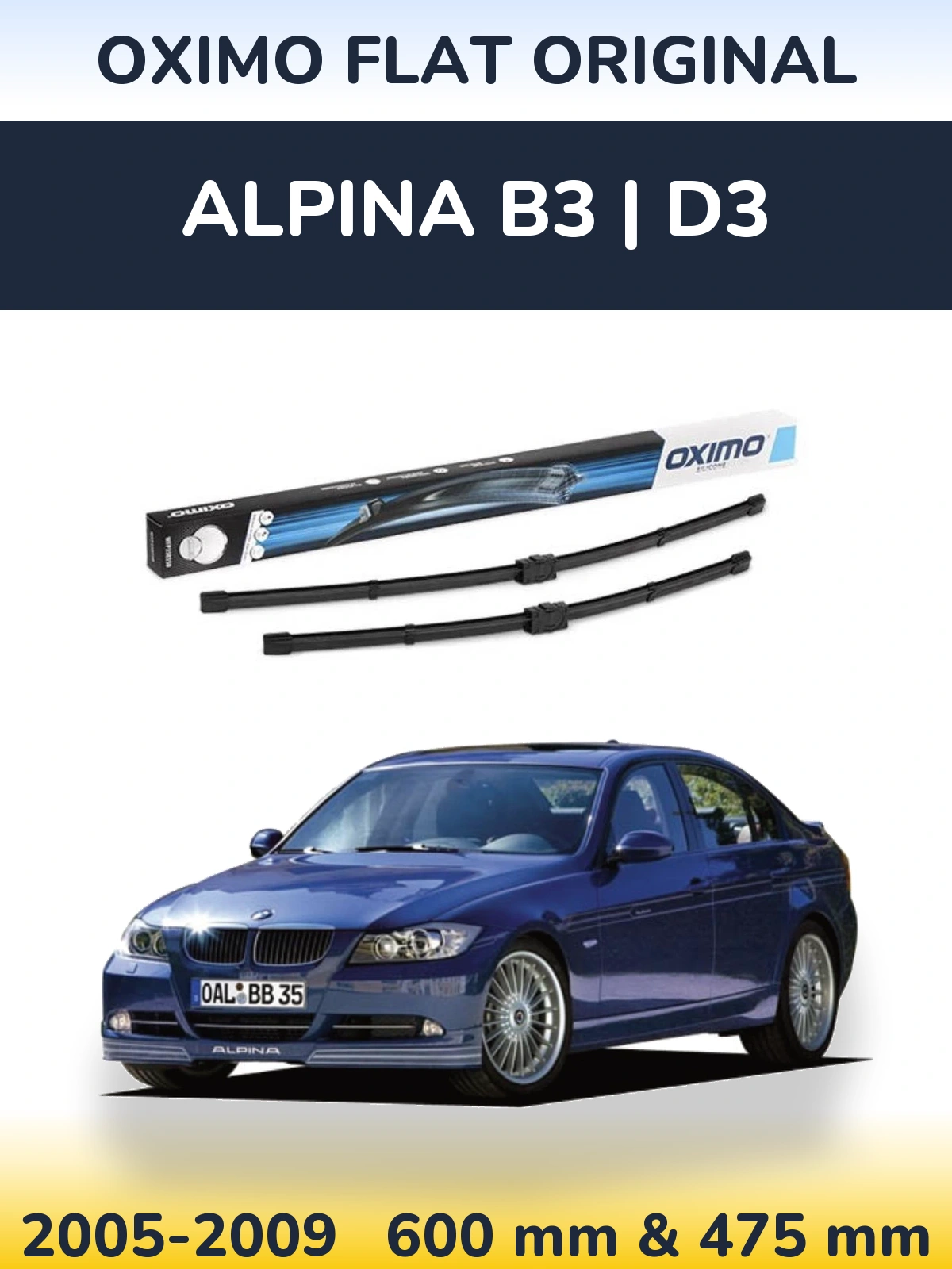 Ștergătoare Oximo Flat Original pentru Alpina B3 | D3