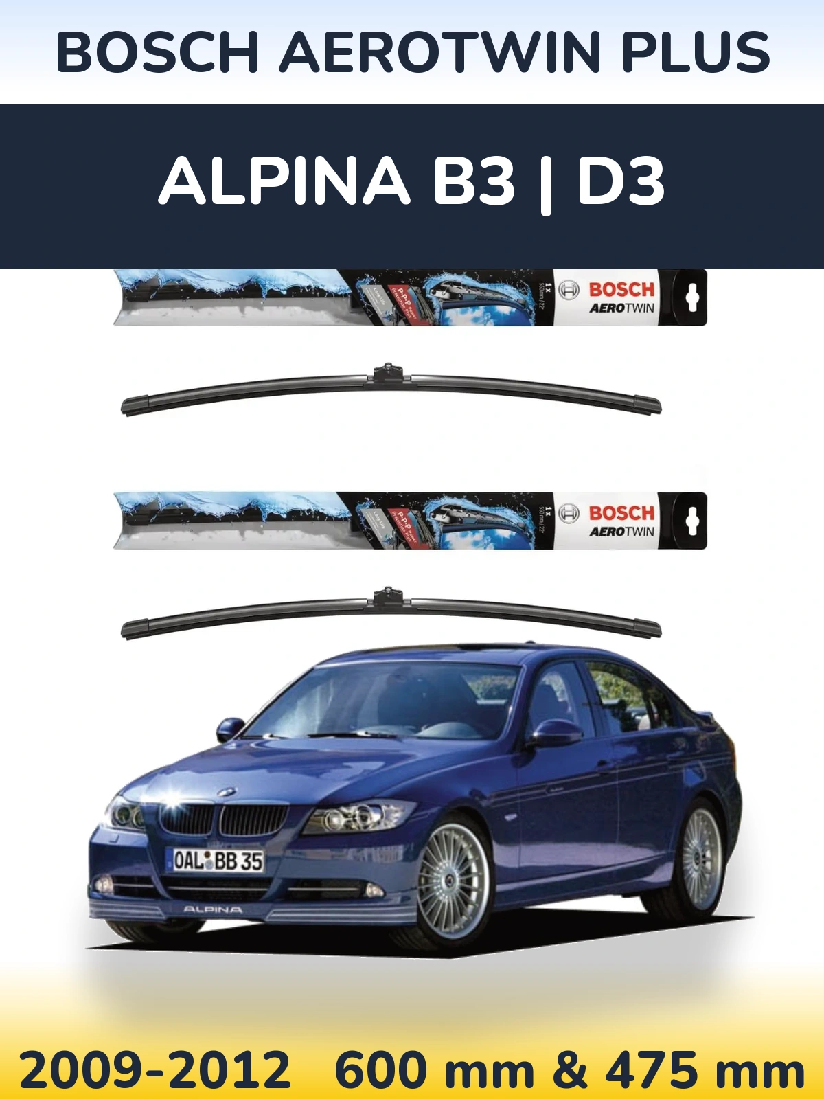 Ștergătoare BOSCH AeroTwin Plus pentru Alpina B3 | D3