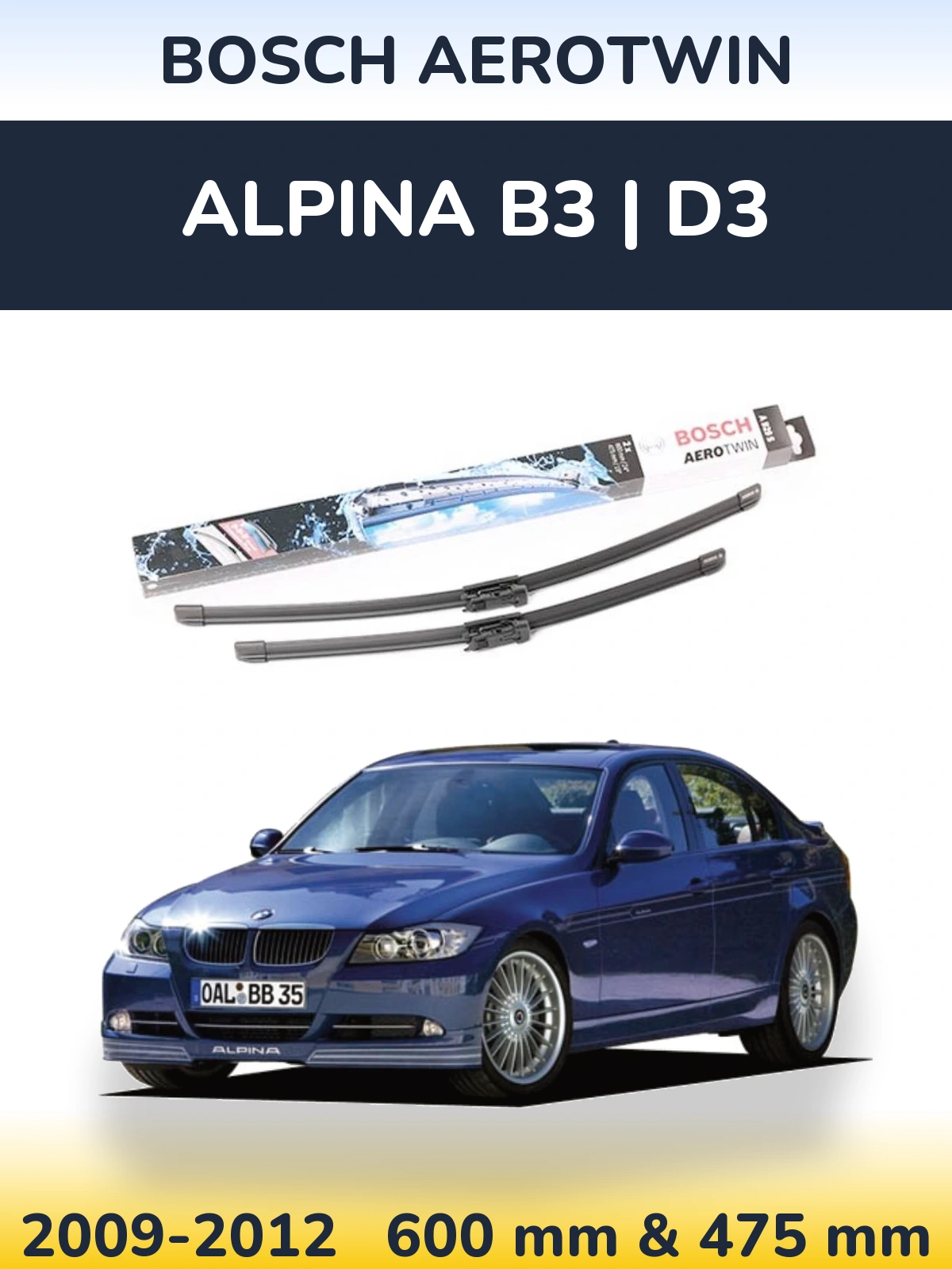 Ștergătoare BOSCH AeroTwin pentru Alpina B3 | D3