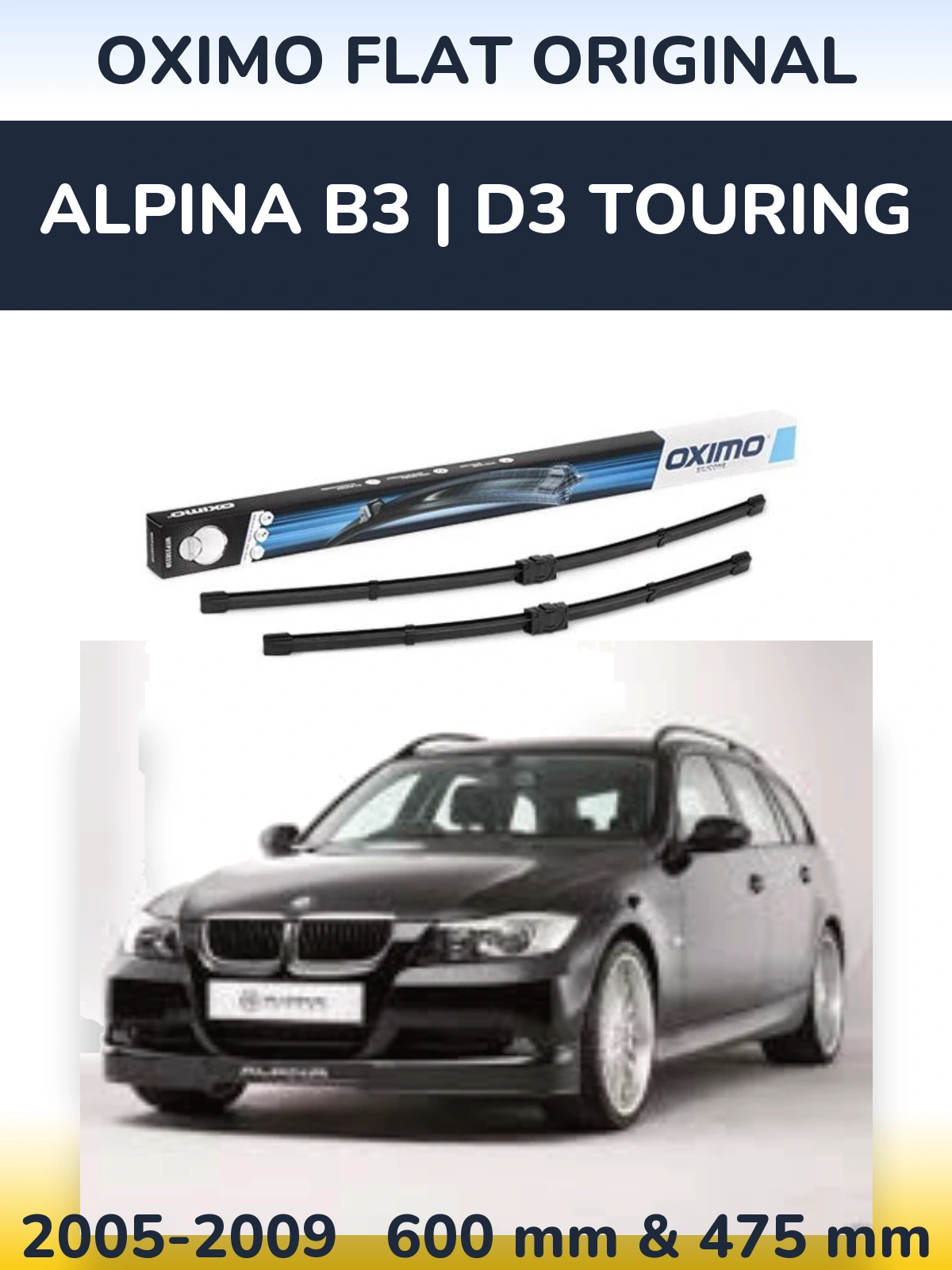 Ștergătoare Oximo Flat Original pentru Alpina B3 | D3 Touring
