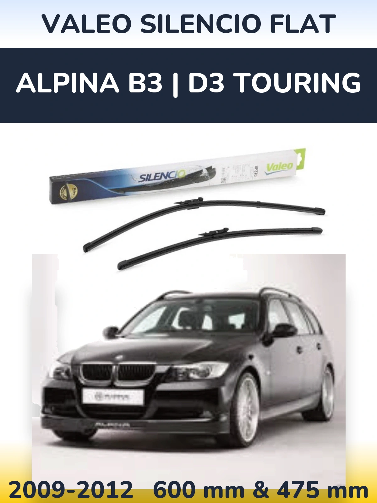 Ștergătoare Valeo Silencio Flat pentru Alpina B3 | D3 Touring