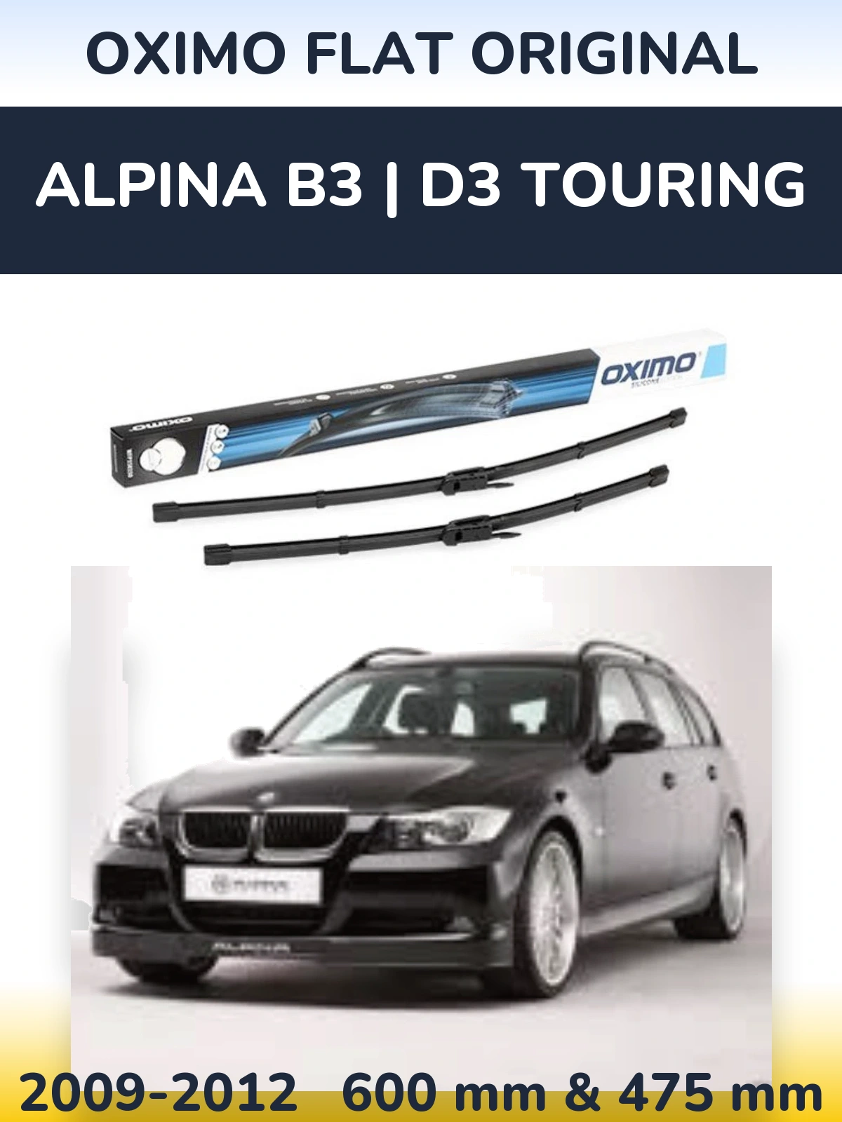 Ștergătoare Oximo Flat Original pentru Alpina B3 | D3 Touring