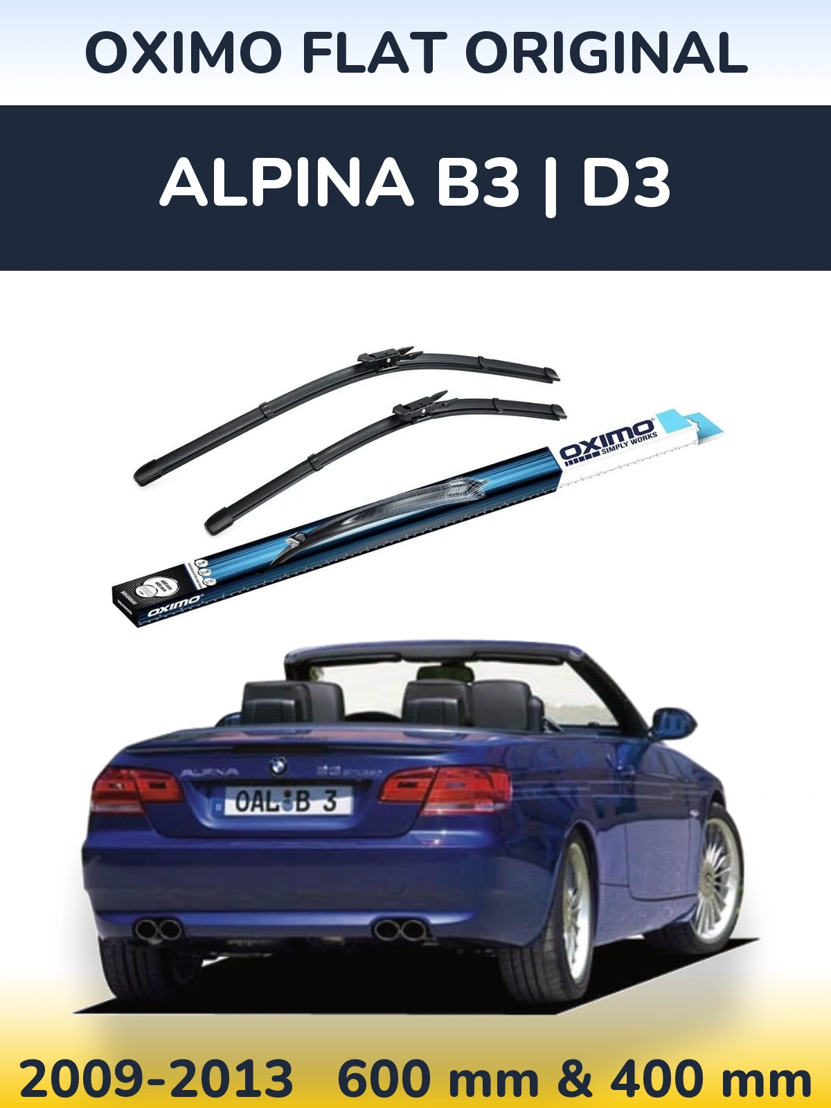 Ștergătoare Oximo Flat Original pentru Alpina B3 | D3